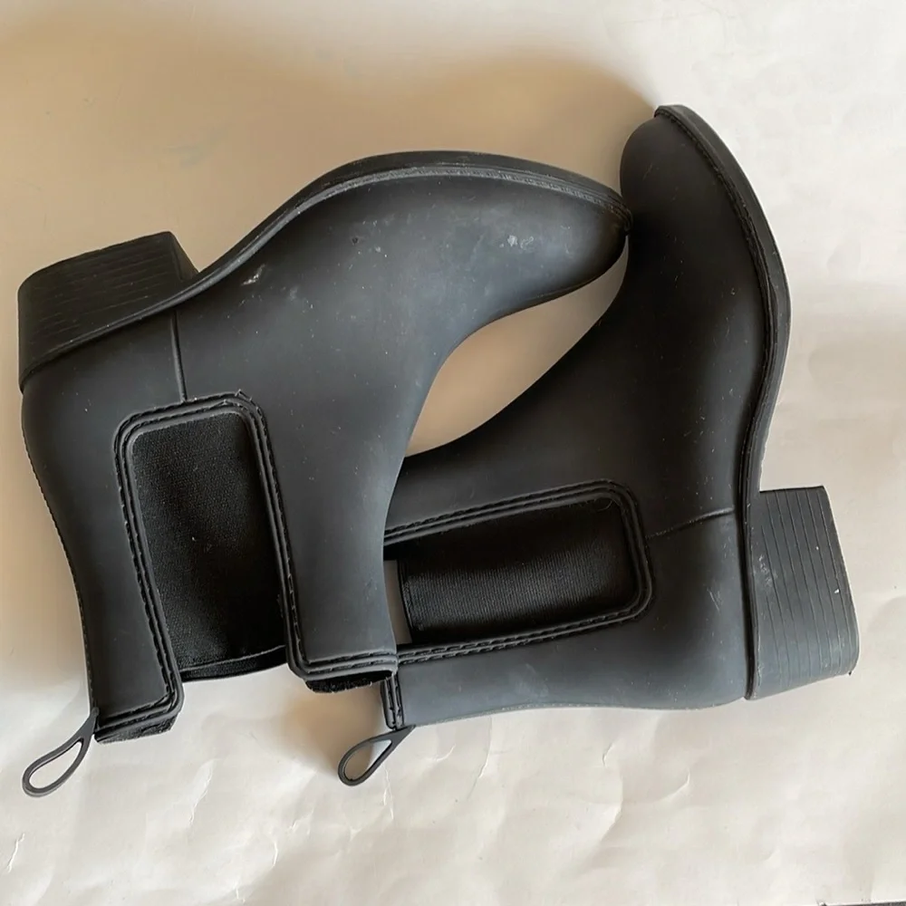 Jeffrey Campbell Havana Last Stormy Chelsea Rankle Rain Ankle Boots size 8